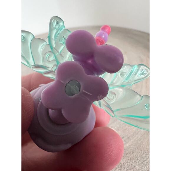 Littlest Pet Shop LPS Dragonfly #316 Lavender Purple Green Teal Dot Eyes - Picture 3 of 3